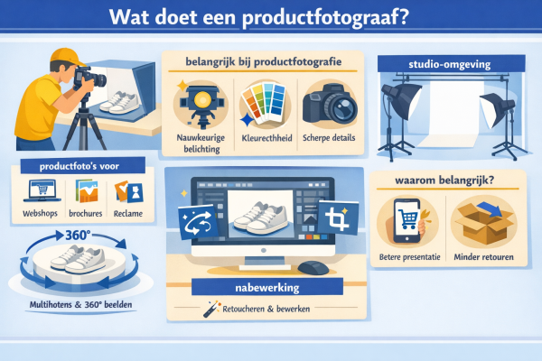 Alles over het beroep productfotograaf Wat doet een productfotograaf